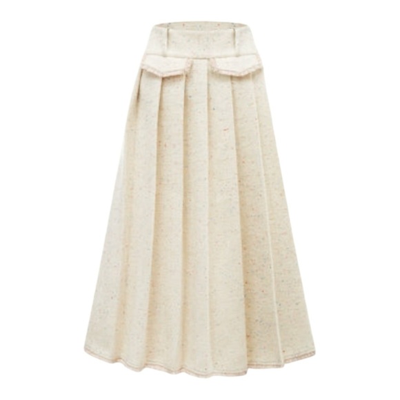 SUNSET PARK Wool coat pleated long skirt NWOT - Picture 6 of 7